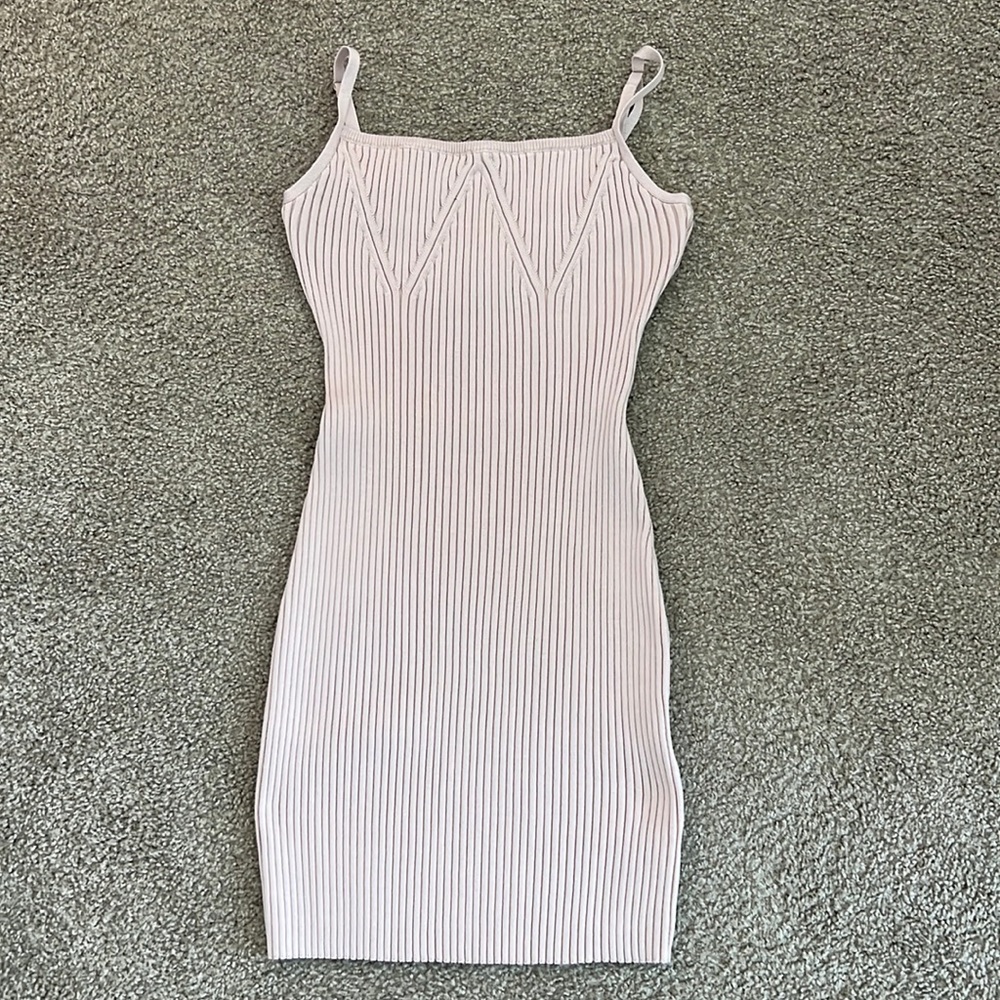 Light pink/nude mini bandage dress